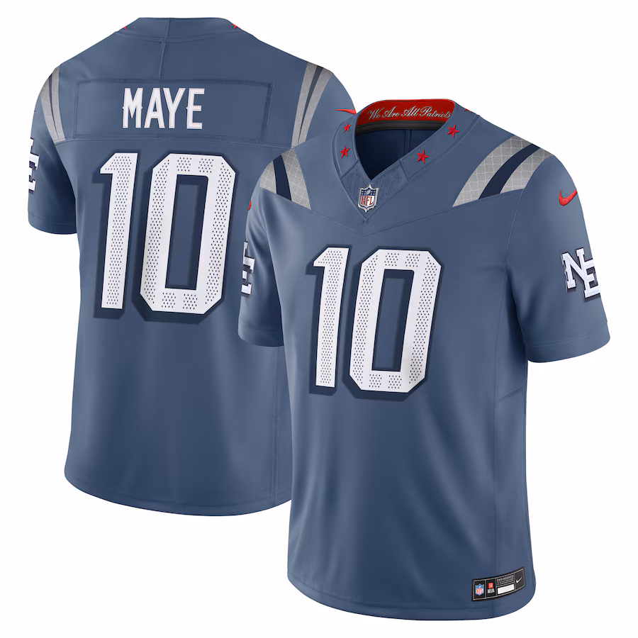 Drake Maye New England Patriots Vapor F.U.S.E. Limited Jersey