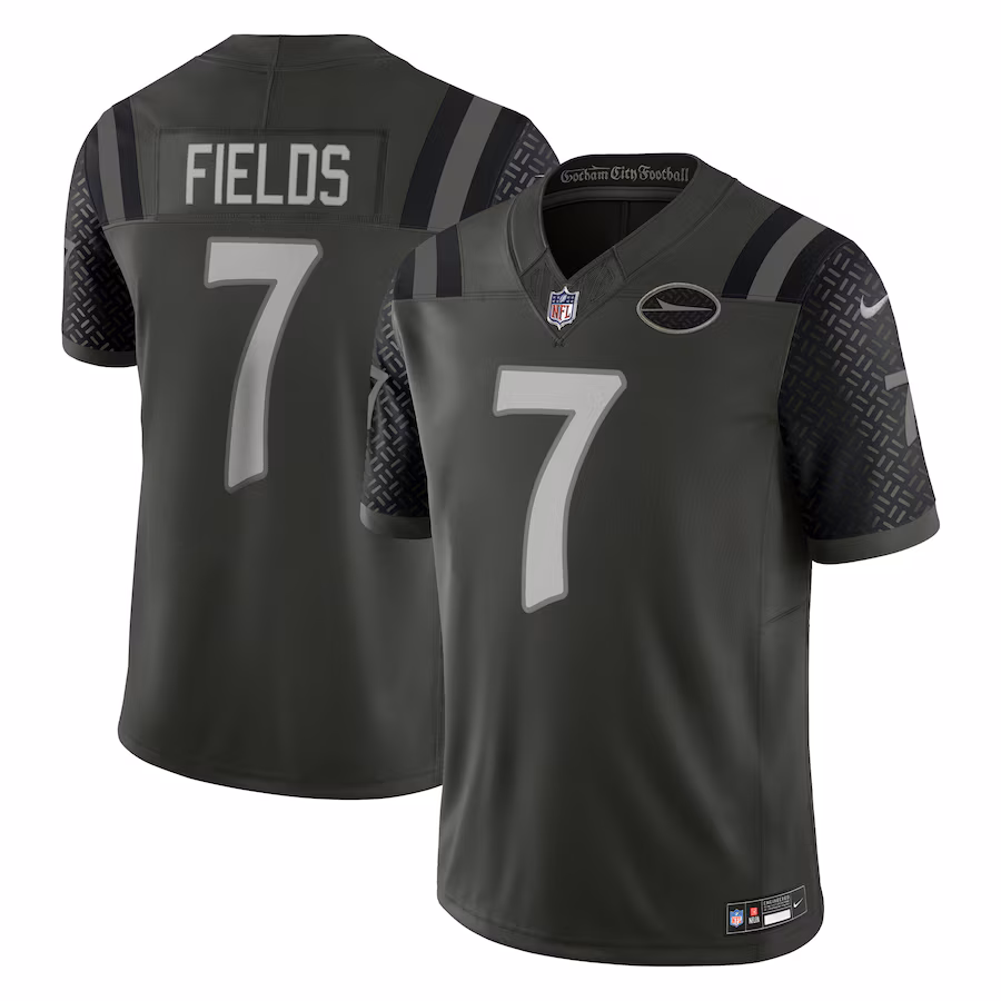Justin Fields #7 New York Jets  2025 Rivalries Collection Limited Jersey - Gotham Green