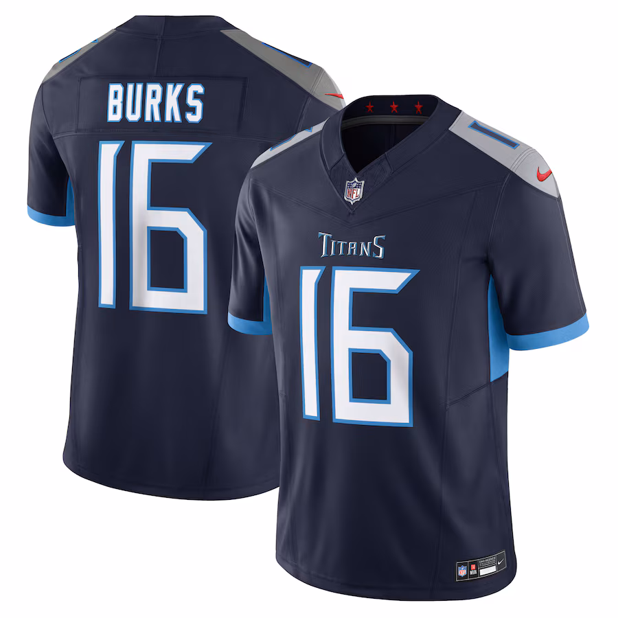 Treylon Burks #16 Tennessee Titans Nike Vapor F.U.S.E. Limited Jersey - Navy