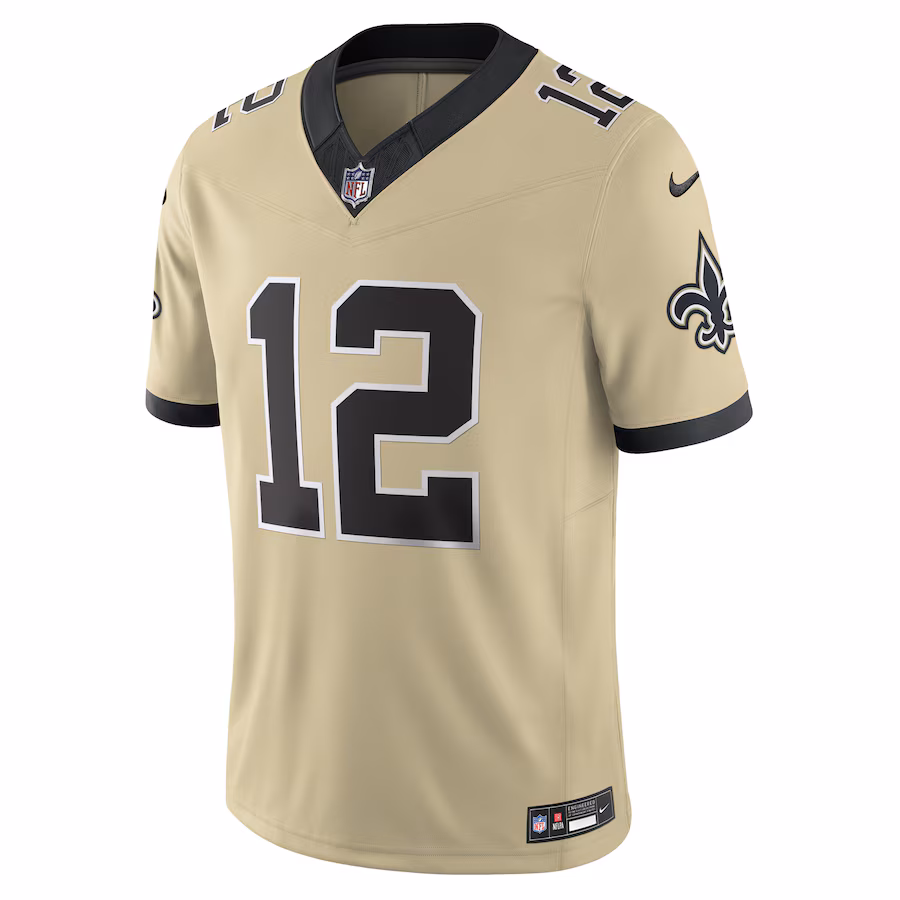 Chris Olave #12 New Orleans Saints  Vapor F.U.S.E. Limited Jersey Gold