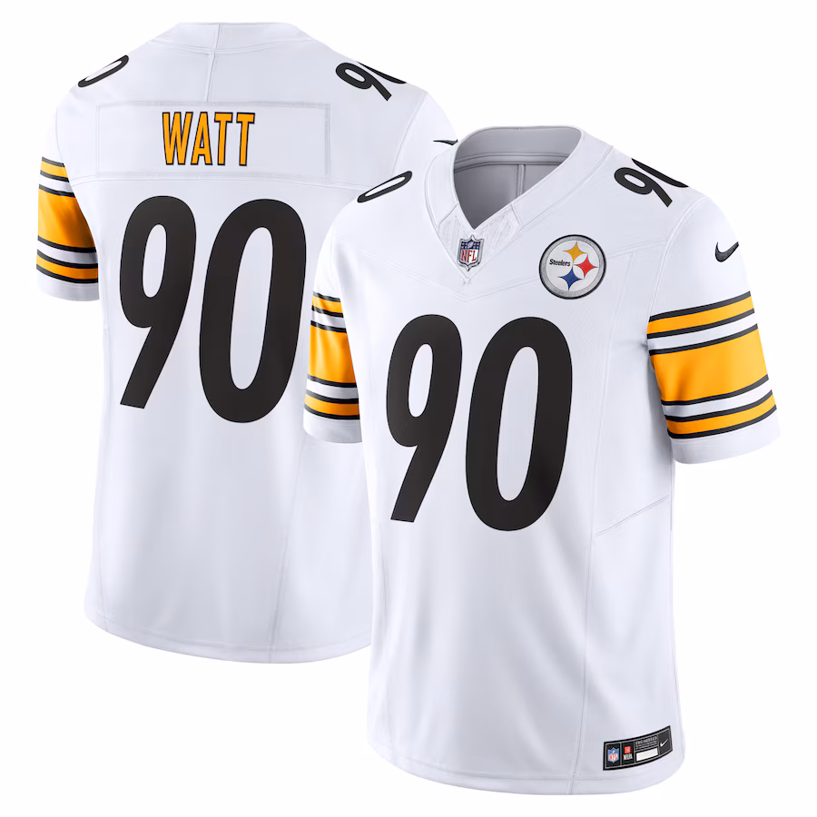 T.J. Watt #90 Pittsburgh Steelers Vapor F.U.S.E. Limited Jersey - White