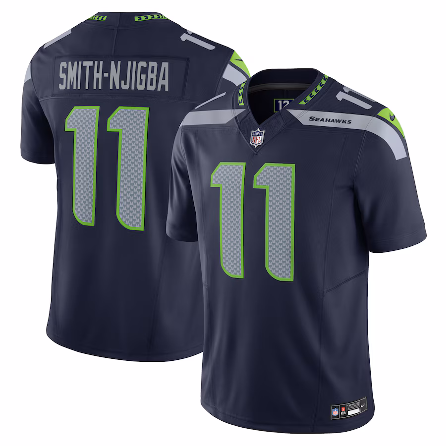 Jaxon Smith-Njigba #11 Seattle Seahawks Alternate Vapor F.U.S.E. Limited Jersey - Navy