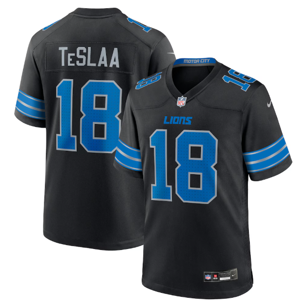 Isaac TeSlaa #18 Detroit Lions Game Player Jersey