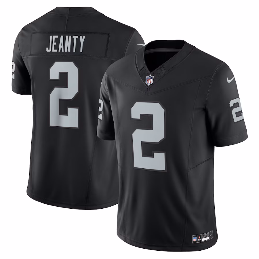 Ashton Jeanty #2 Las Vegas Raiders Team Limited Jersey - Black