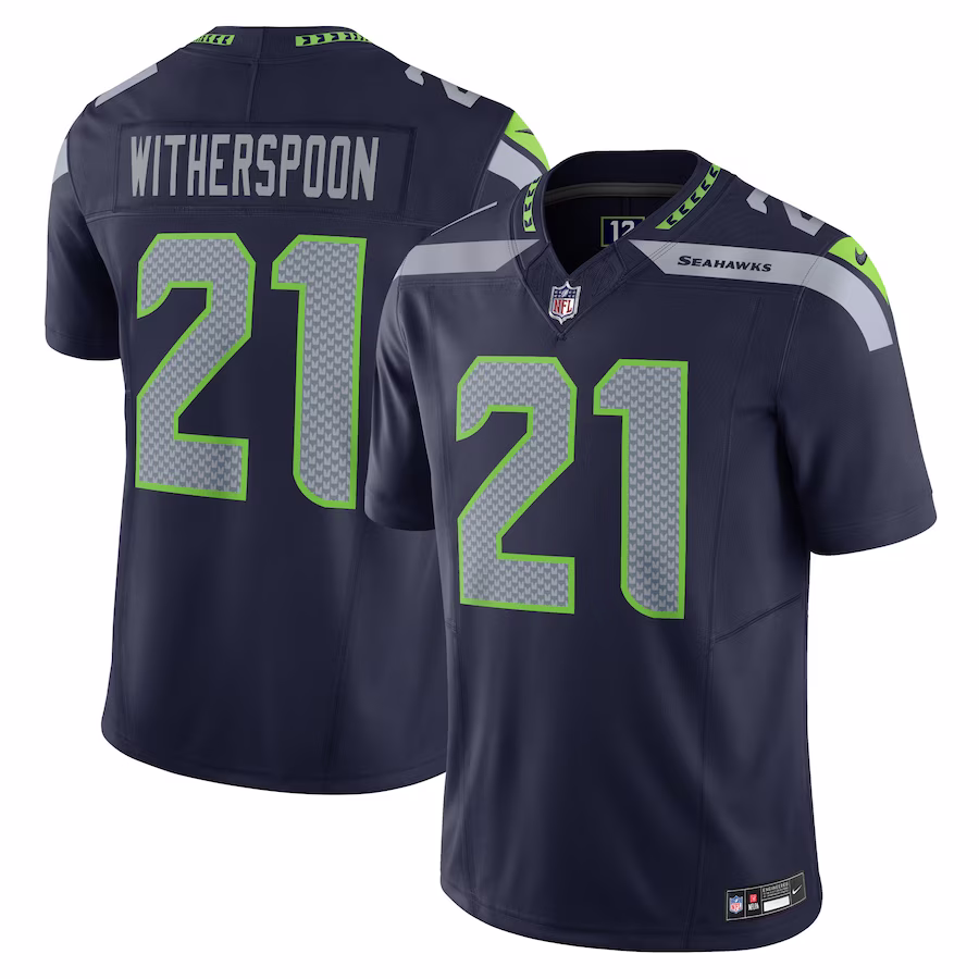 Devon Witherspoon #21 Seattle Seahawks Alternate Vapor F.U.S.E. Limited Jersey - Navy