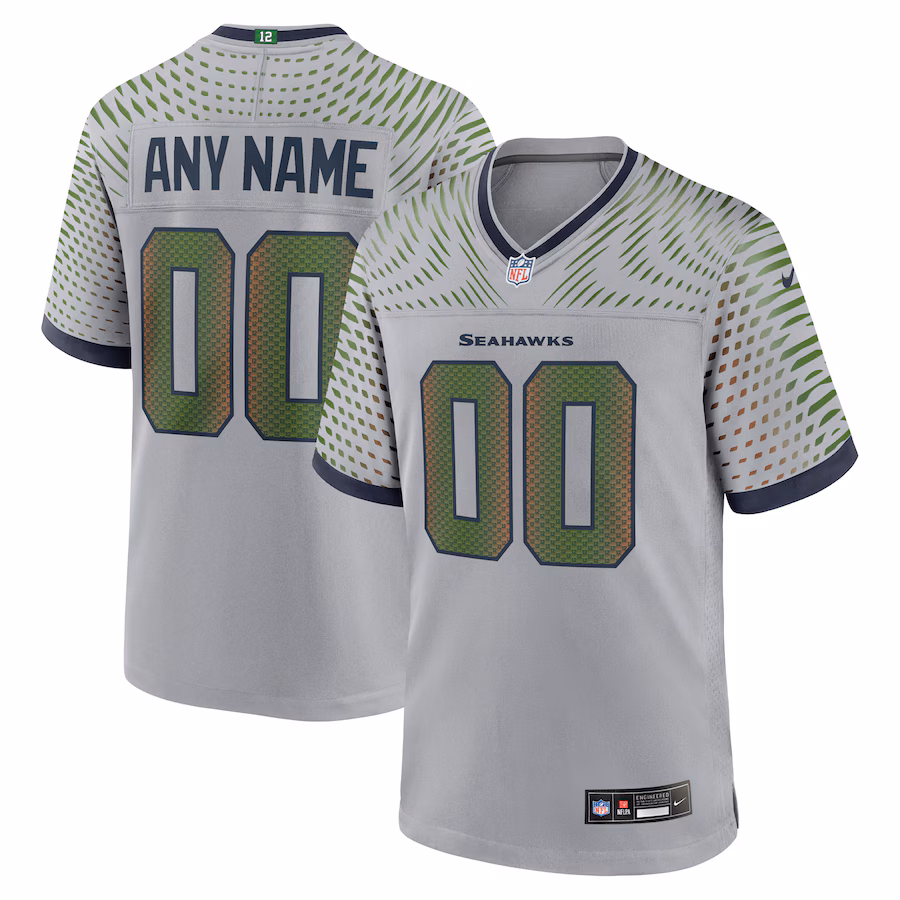 Steve Largent Seattle Seahawks 2025 Rivalries Collection Retired Player Limited Jersey - Wolf Gray