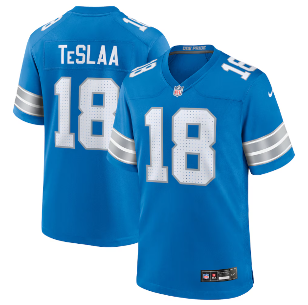 Isaac TeSlaa #18 Detroit Lions Game Player Jersey