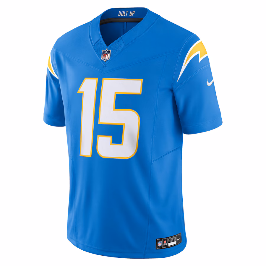 Ladd McConkey #15 Los Angeles Chargers Team Vapor F.U.S.E. Limited Jersey - Powder Blue