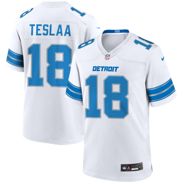 Isaac TeSlaa #18 Detroit Lions Game Player Jersey