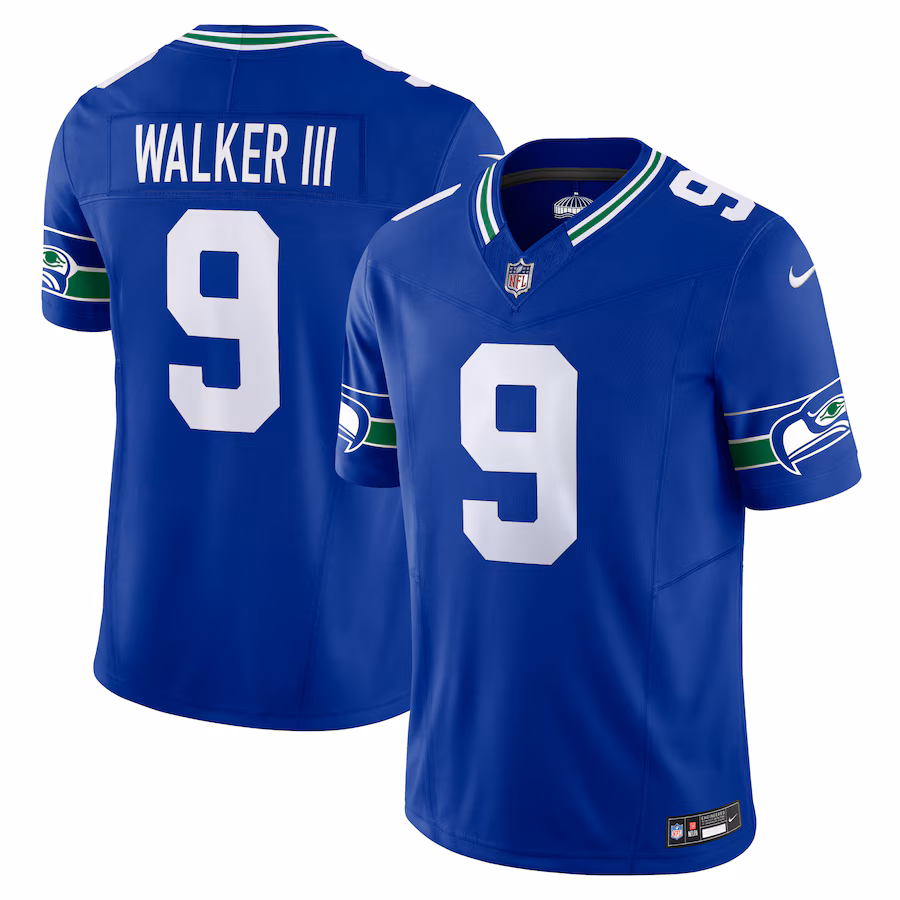 Kenneth Walker III #9 Seattle Seahawks Nike Vapor F.U.S.E. Limited Jersey - Royal