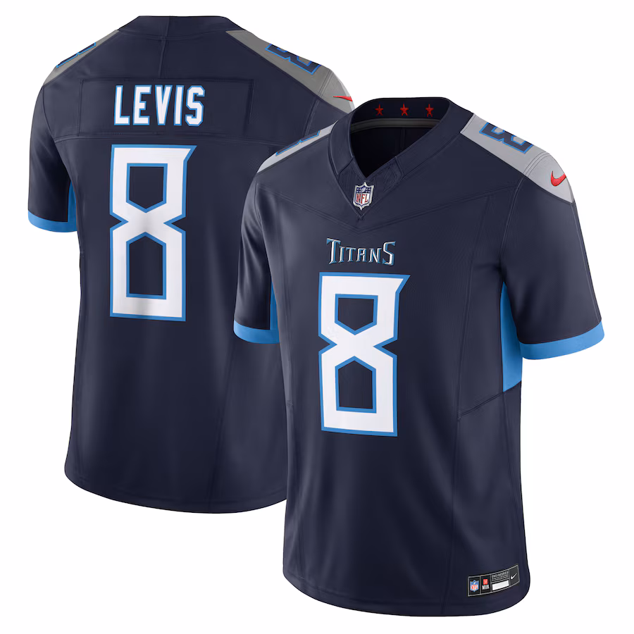 Will Levis #8 Tennessee Titans Vapor F.U.S.E. Limited Jersey - Navy