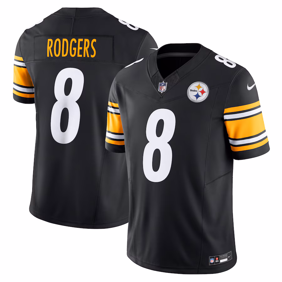 Aaron Rodgers  #8 Pittsburgh Steelers Team Vapor F.U.S.E. Limited Jersey - Black