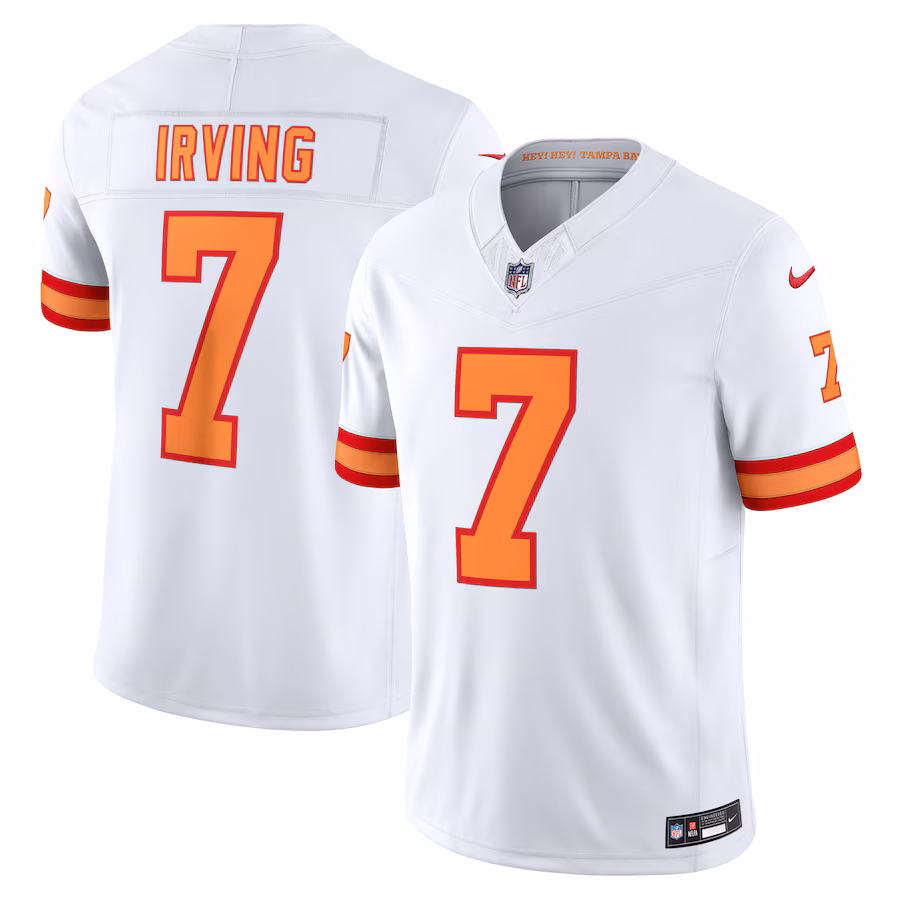 Bucky Irving Tampa #7 Bay Buccaneers Alternate Throwback Vapor F.U.S.E. Limited Jersey - Orange