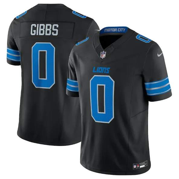 Detroit Lions #0 Jahmyr Gibbs Vapor F.U.S.E. Limited Jersey