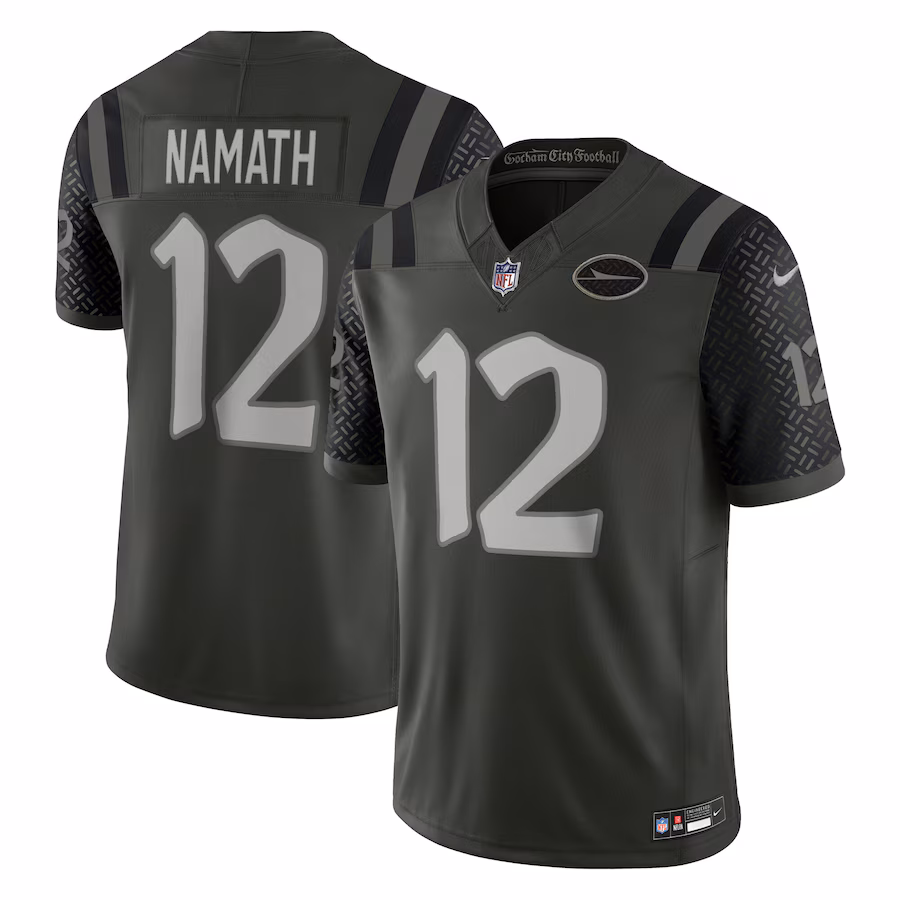 Joe Namath #12 New York Jets 2025 Rivalries Collection Retired Player Limited Jersey - Gotham Green