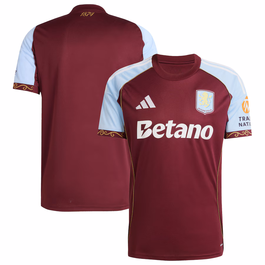 Youth Aston Villa 2025/26 Home Jersey - Claret