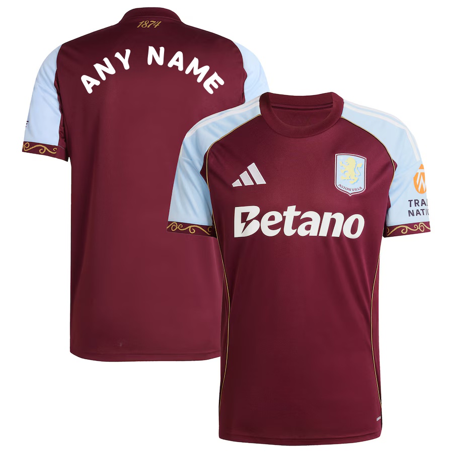 Youth Aston Villa 2025/26 Home Jersey - Claret