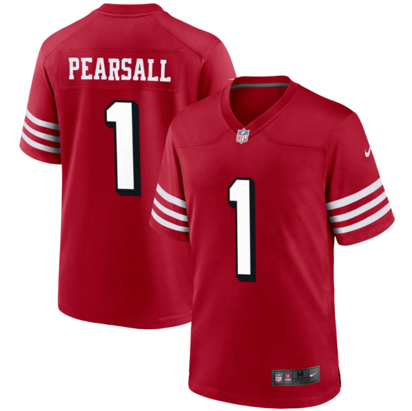 San Francisco 49ers #1 Ricky Pearsall Jersey