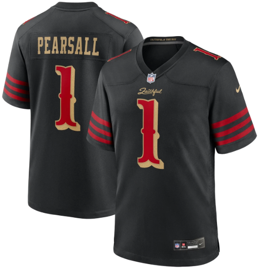 San Francisco 49ers #1 Ricky Pearsall Jersey
