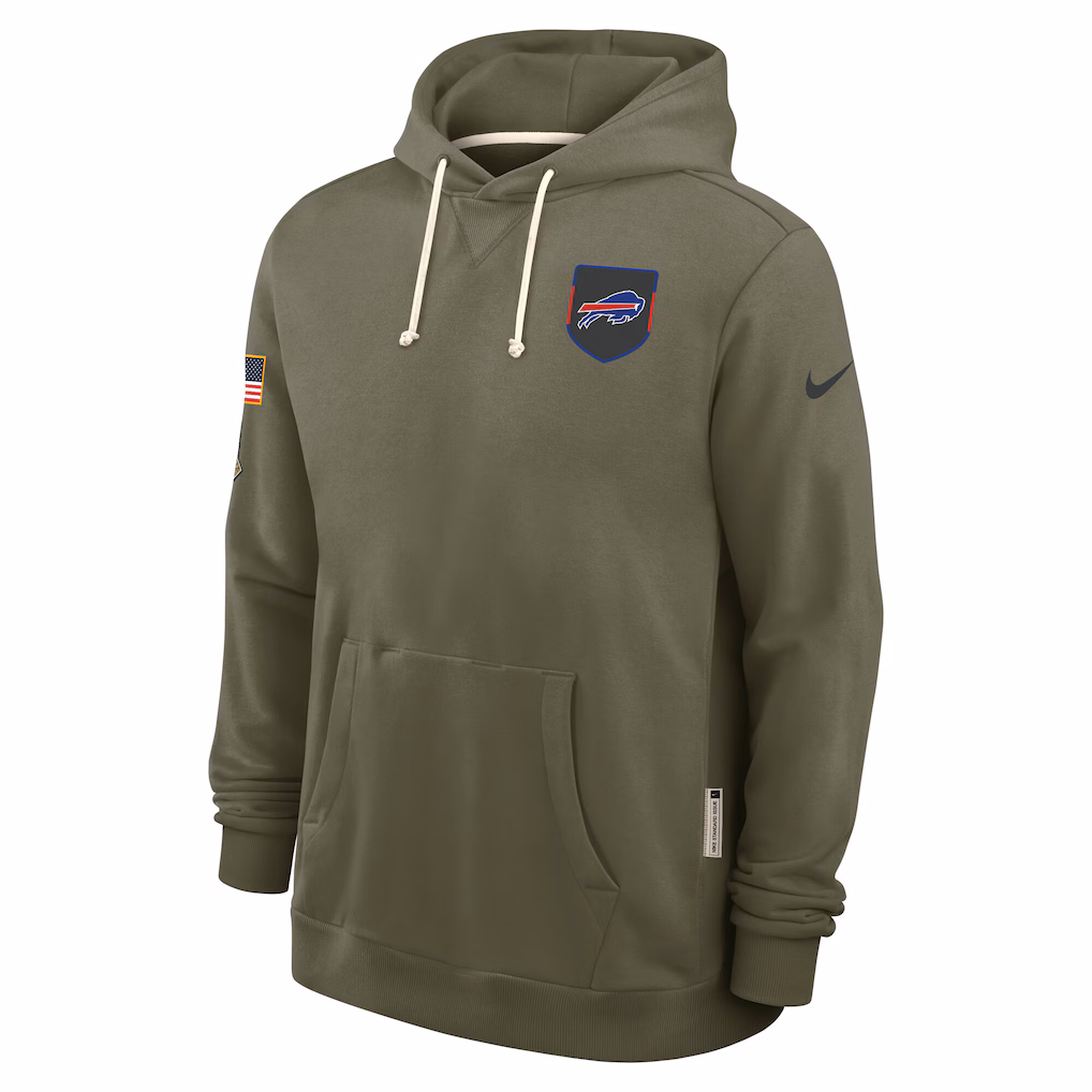 Buffalo Bills 2025 Salute to Service Sideline Standard Issue Dri-FIT Hoodie - Olive