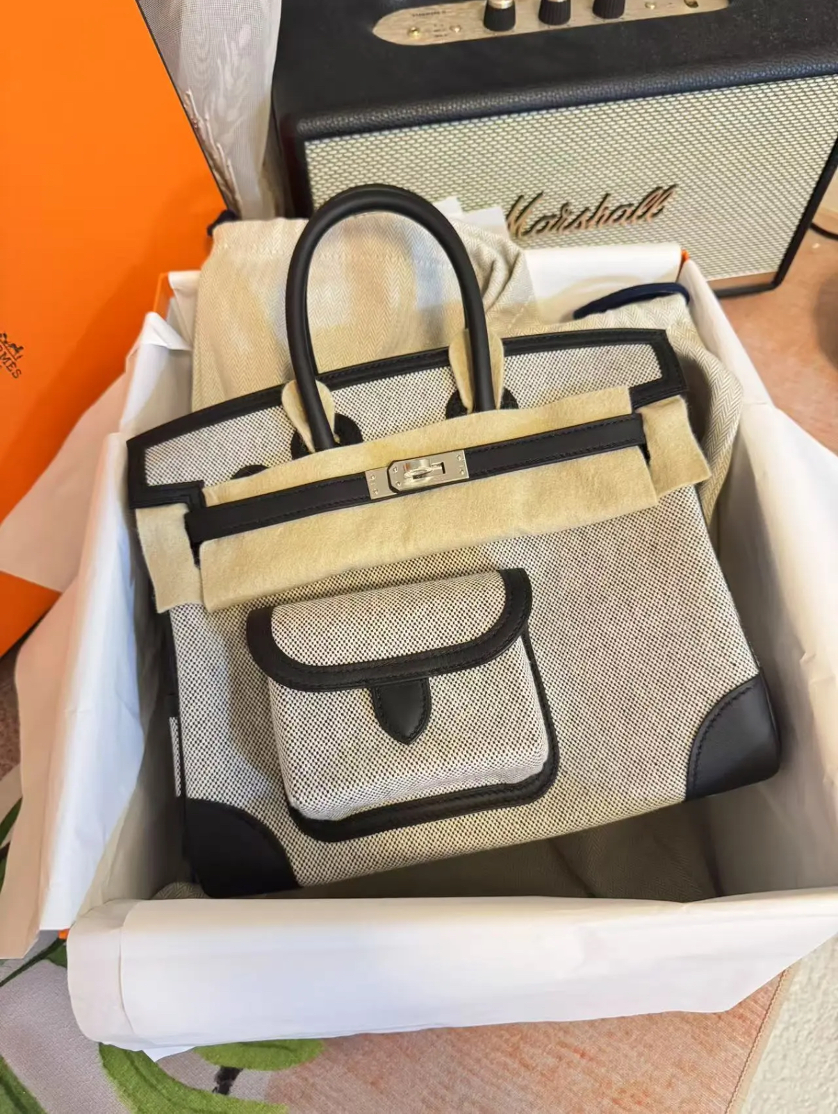 HERMÈS Birkin Cargo 25-35 Black panda - MOVEMENTARTISAN