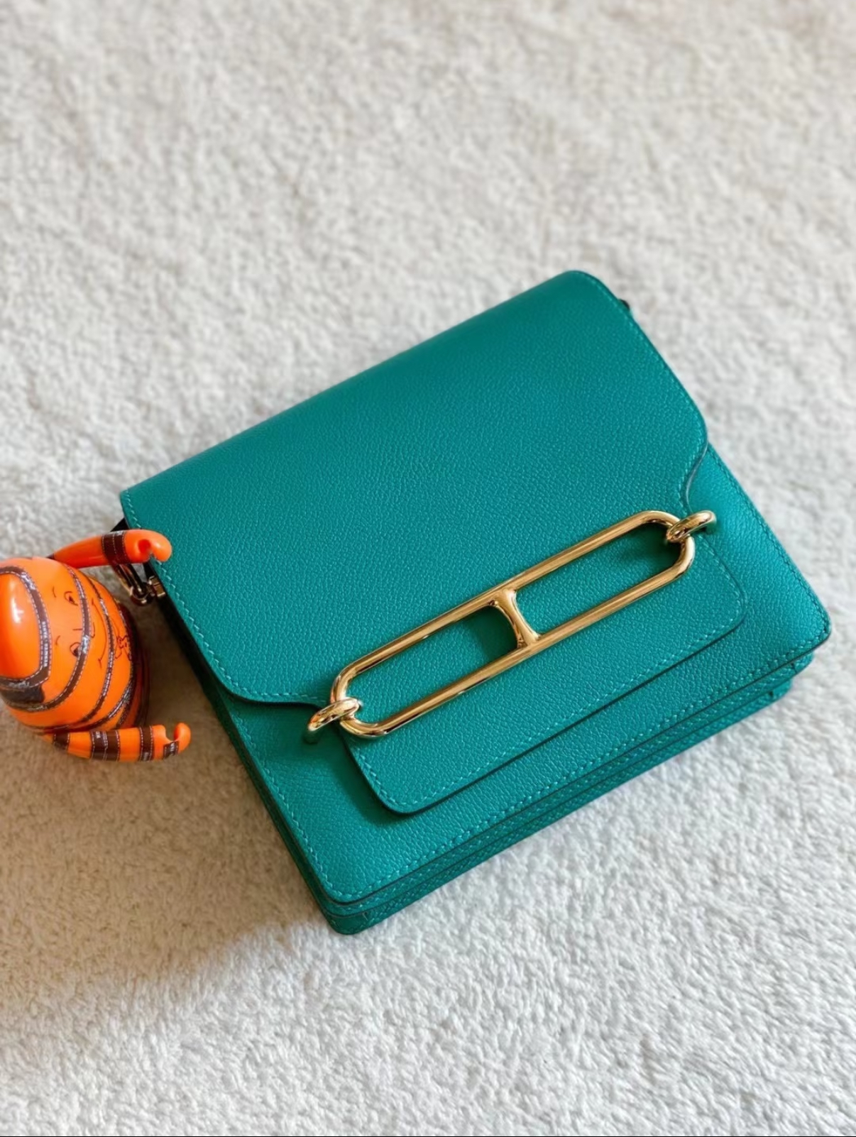 mini roulis 19 Verona Green gold buckle - MOVEMENTARTISAN