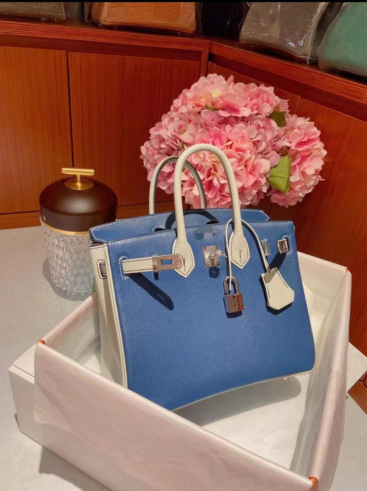 Birkin Deep Blue 25-30 TOGO Custom - MOVEMENTARTISAN