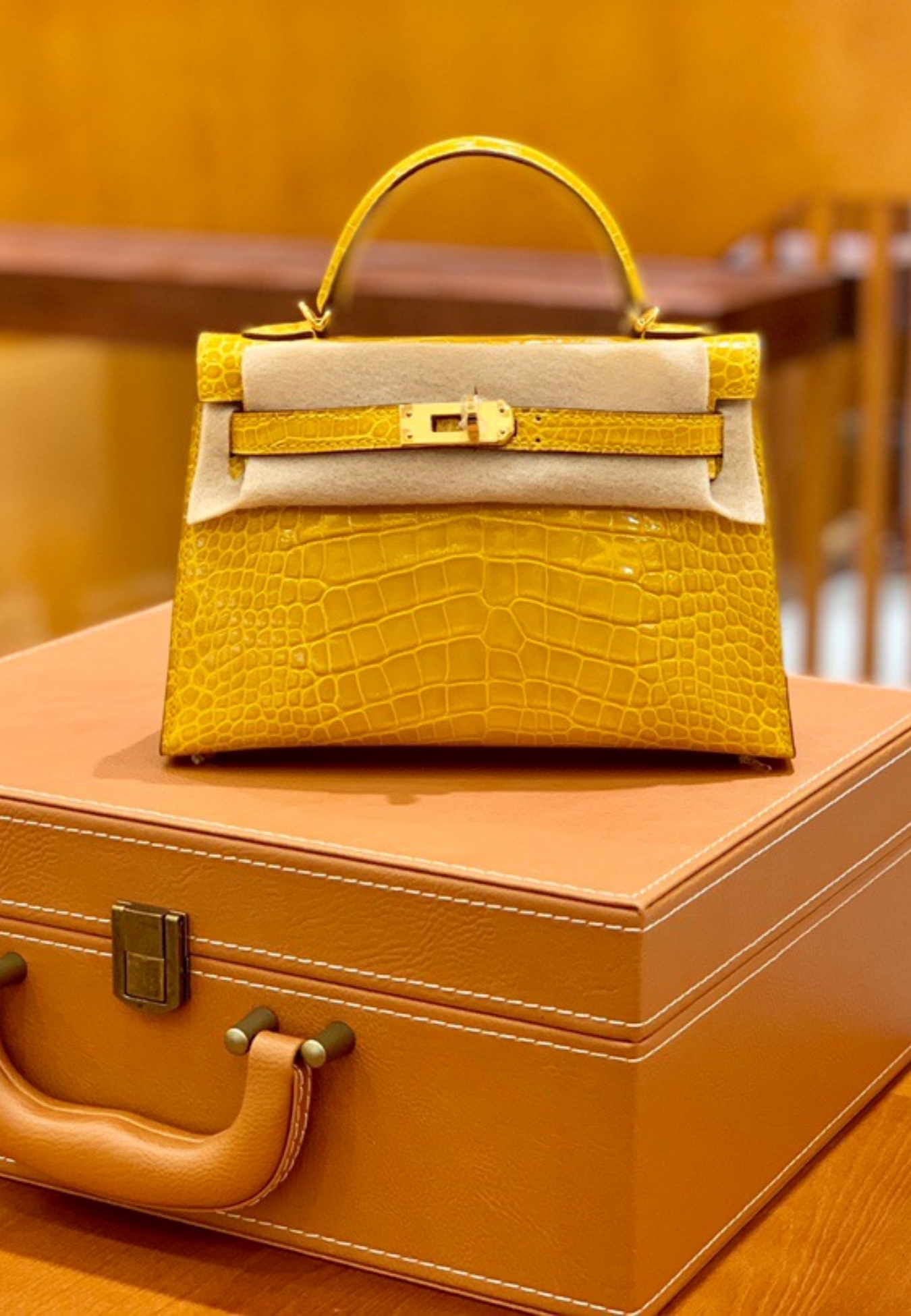 Kelly1 Mini 19 crocodile skin - MOVEMENTARTISAN