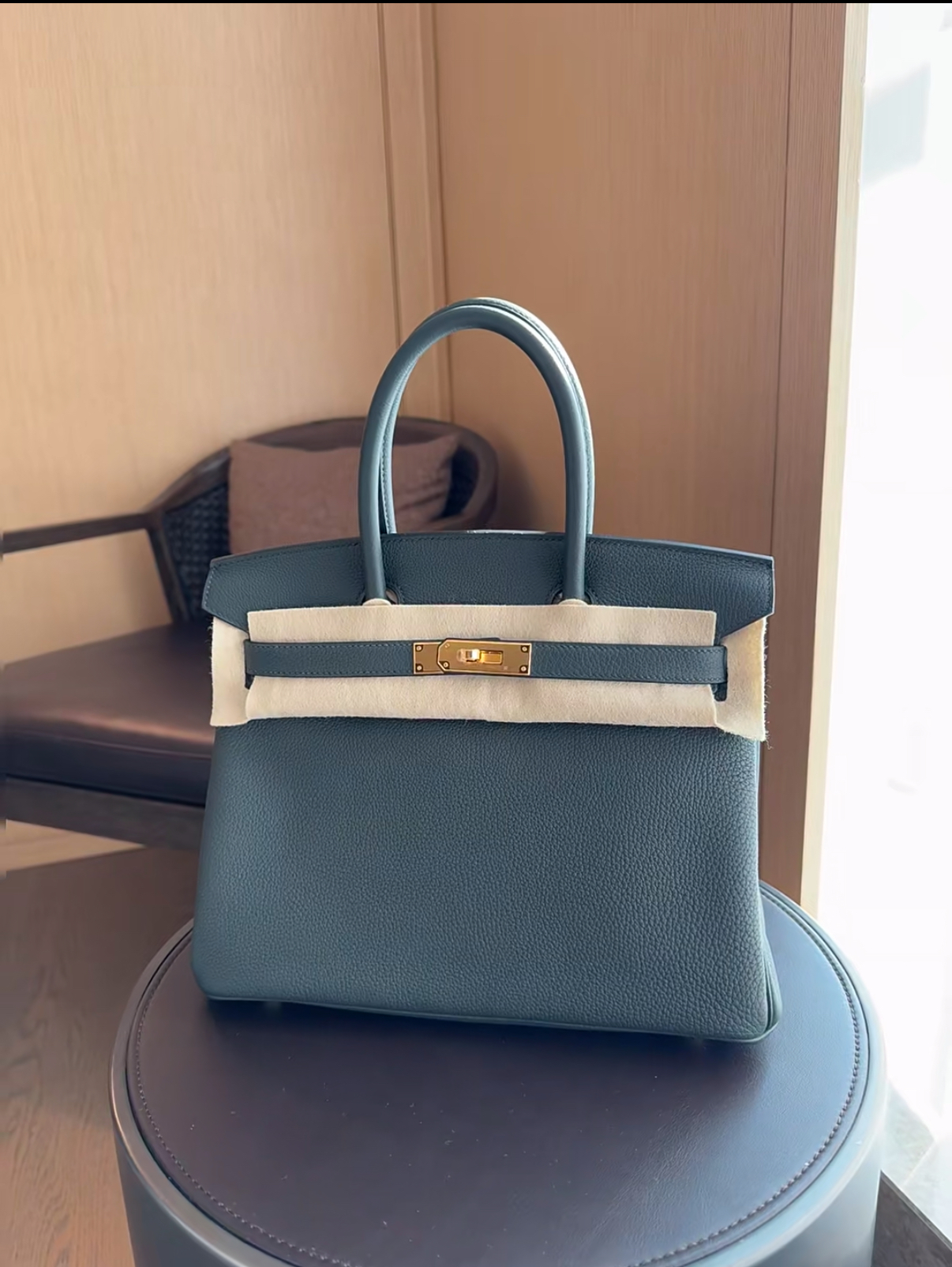 Birkin 25-35 Emerald TOGO Custom - MOVEMENTARTISAN