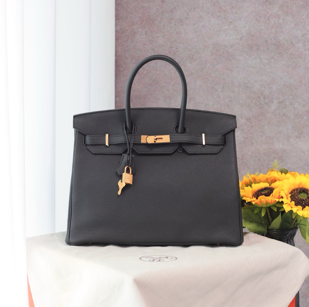 My Hermès Birkin 35 in Noir with Gold Hardware - MOVEMENTARTISAN
