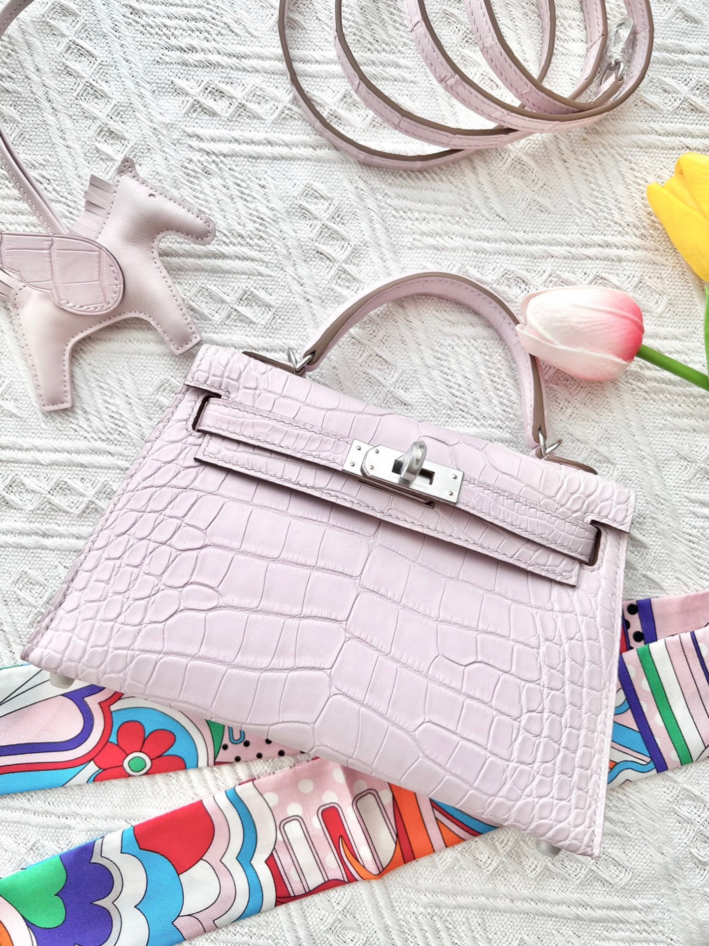 Kelly Mini 19 crocodile skin - MOVEMENTARTISAN