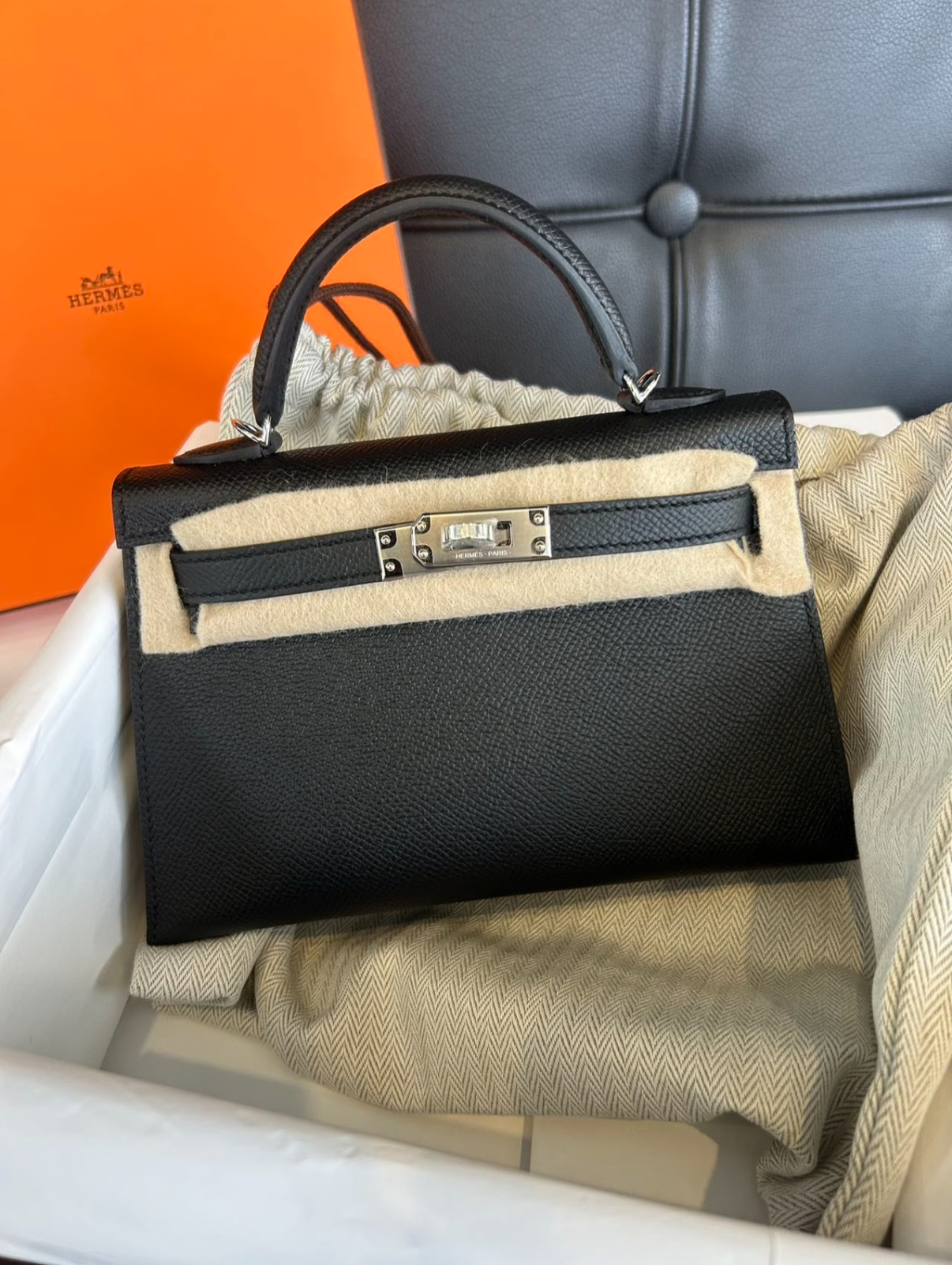 kelly mini 19 black silver buckle custom - MOVEMENTARTISAN