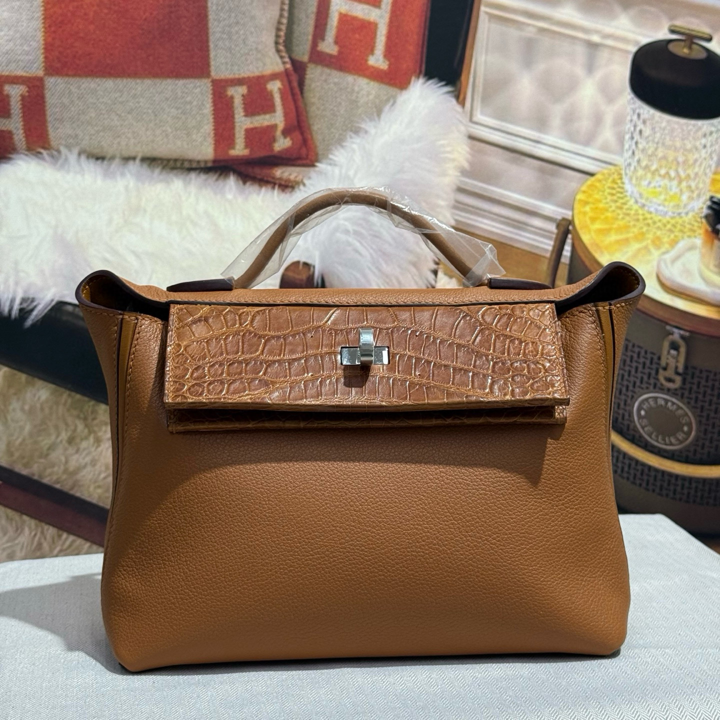 Crocodile leather patchwork cowhide 2424 - MOVEMENTARTISAN