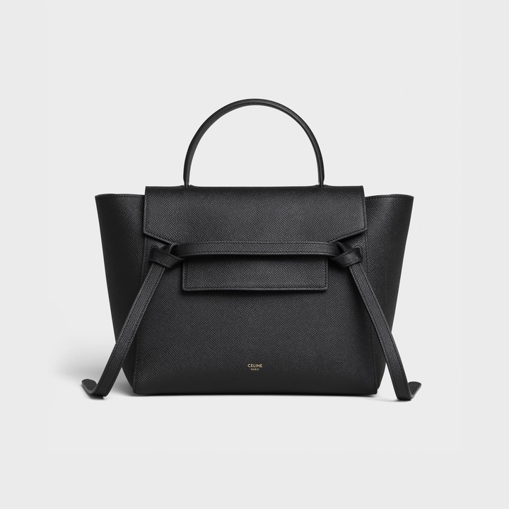 MICRO BELT BAG IN GRAINED CALFSKIN BLACK - MOVEMENTARTISAN