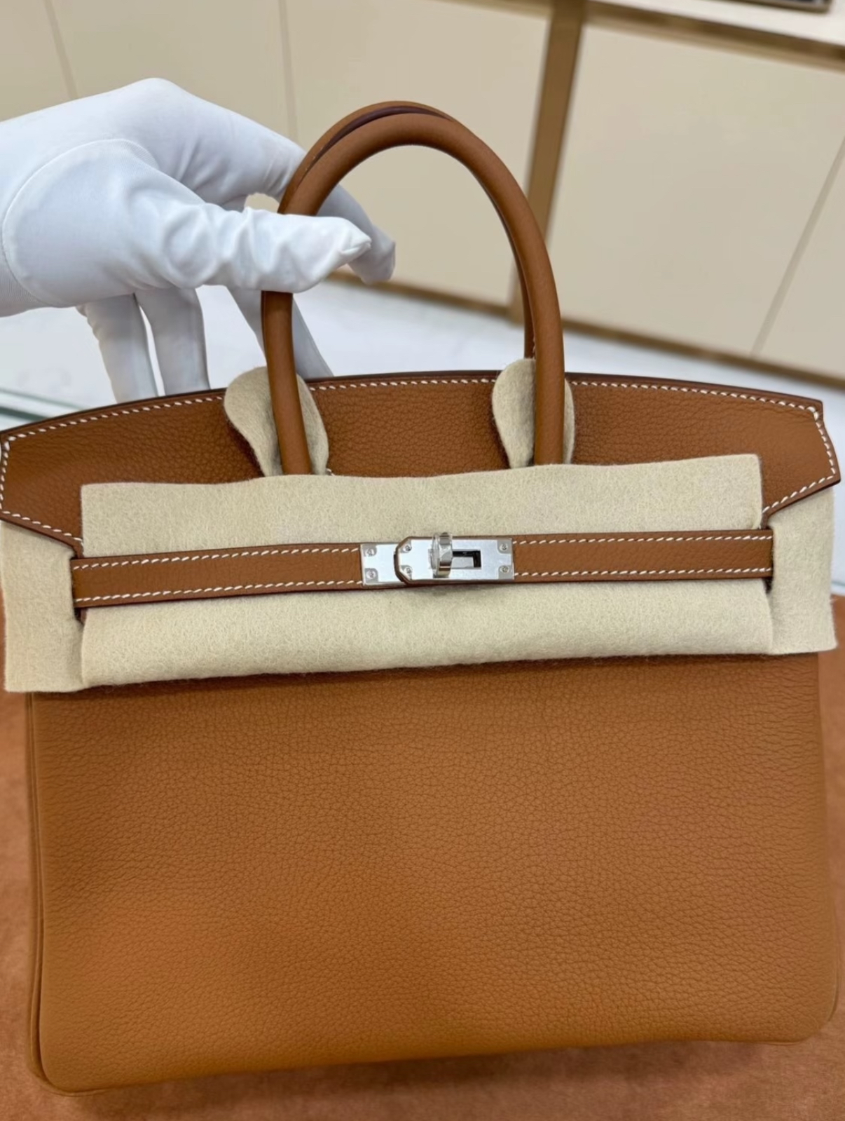 Birkin Brown 25-35 Silver Buckle Custom - MOVEMENTARTISAN