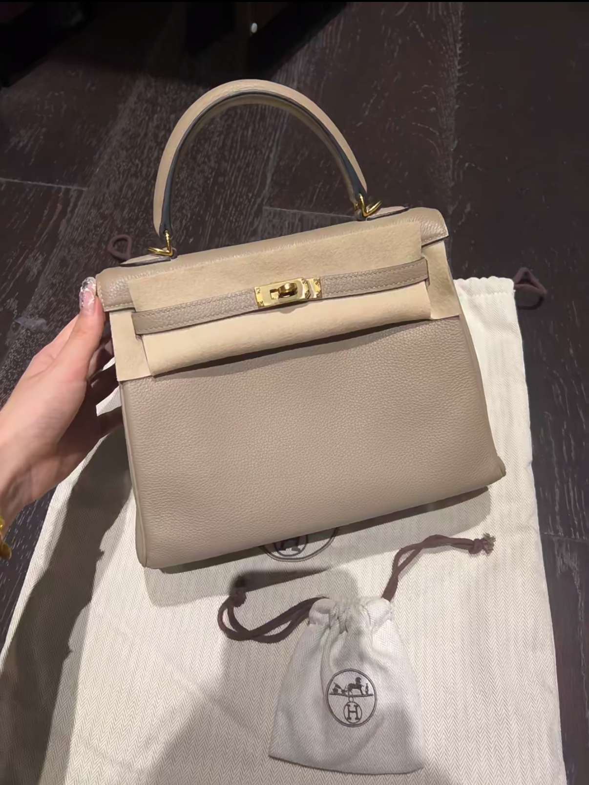 kelly 25 TOGO leather customization - MOVEMENTARTISAN