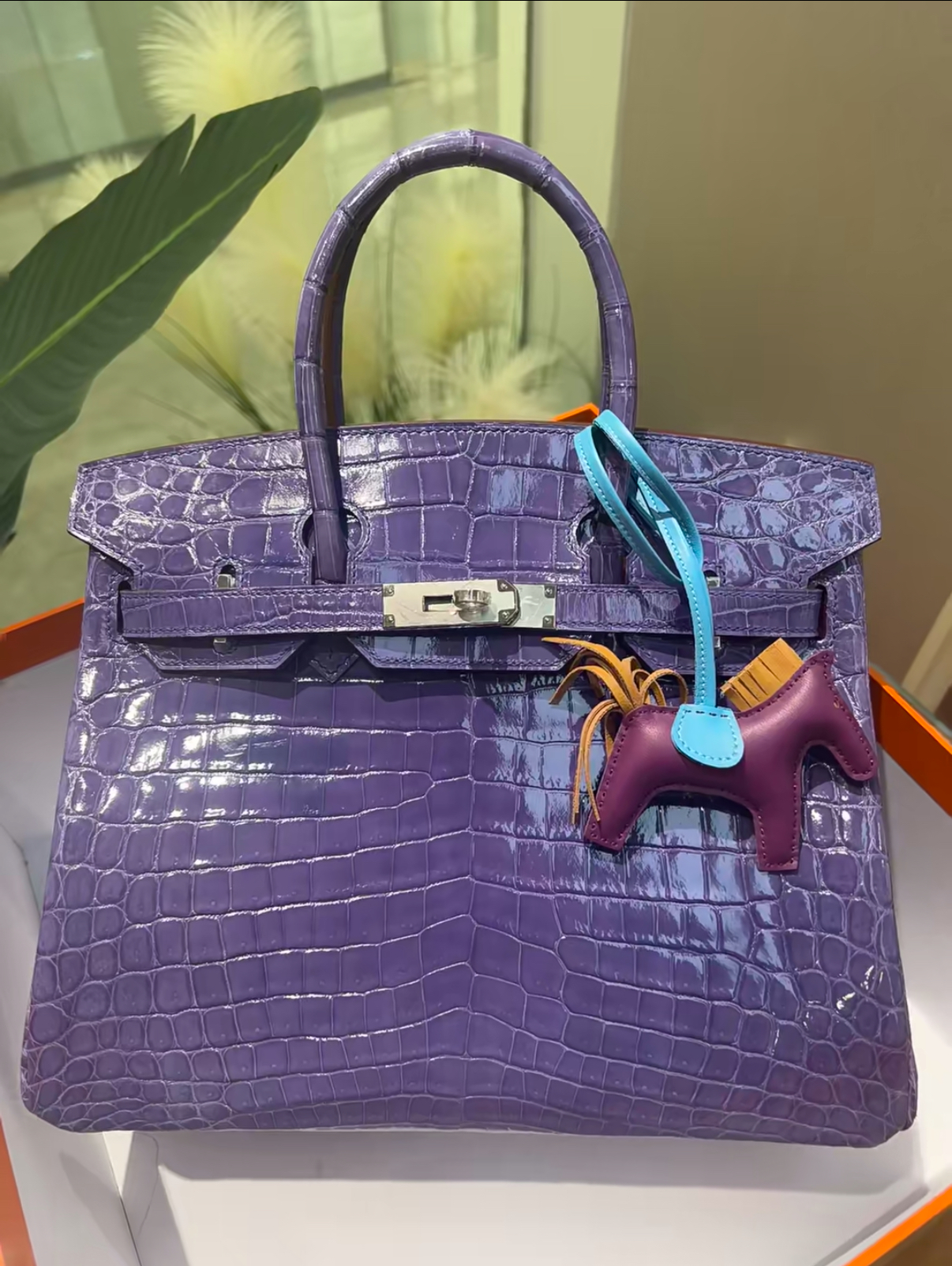 Birkin 25-35 Lavender Crocodile Skin Custom - MOVEMENTARTISAN