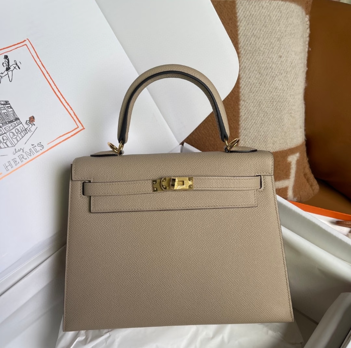 kelly 25 TOGO leather customization - MOVEMENTARTISAN