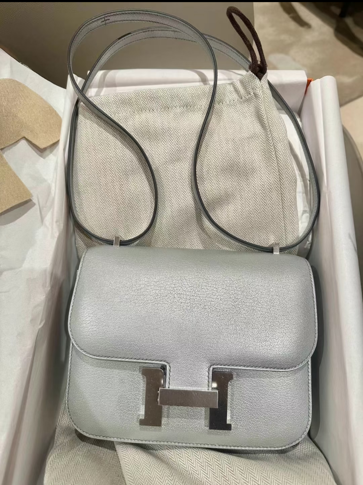 Constance 19 Olympic Silver Goatskin Custom - MOVEMENTARTISAN