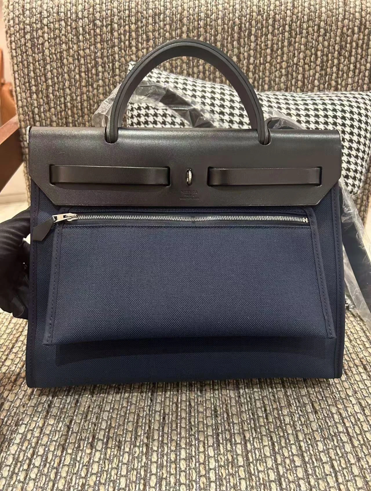 Herbag 31 blue black lid silver buckle handle Custom - MOVEMENTARTISAN