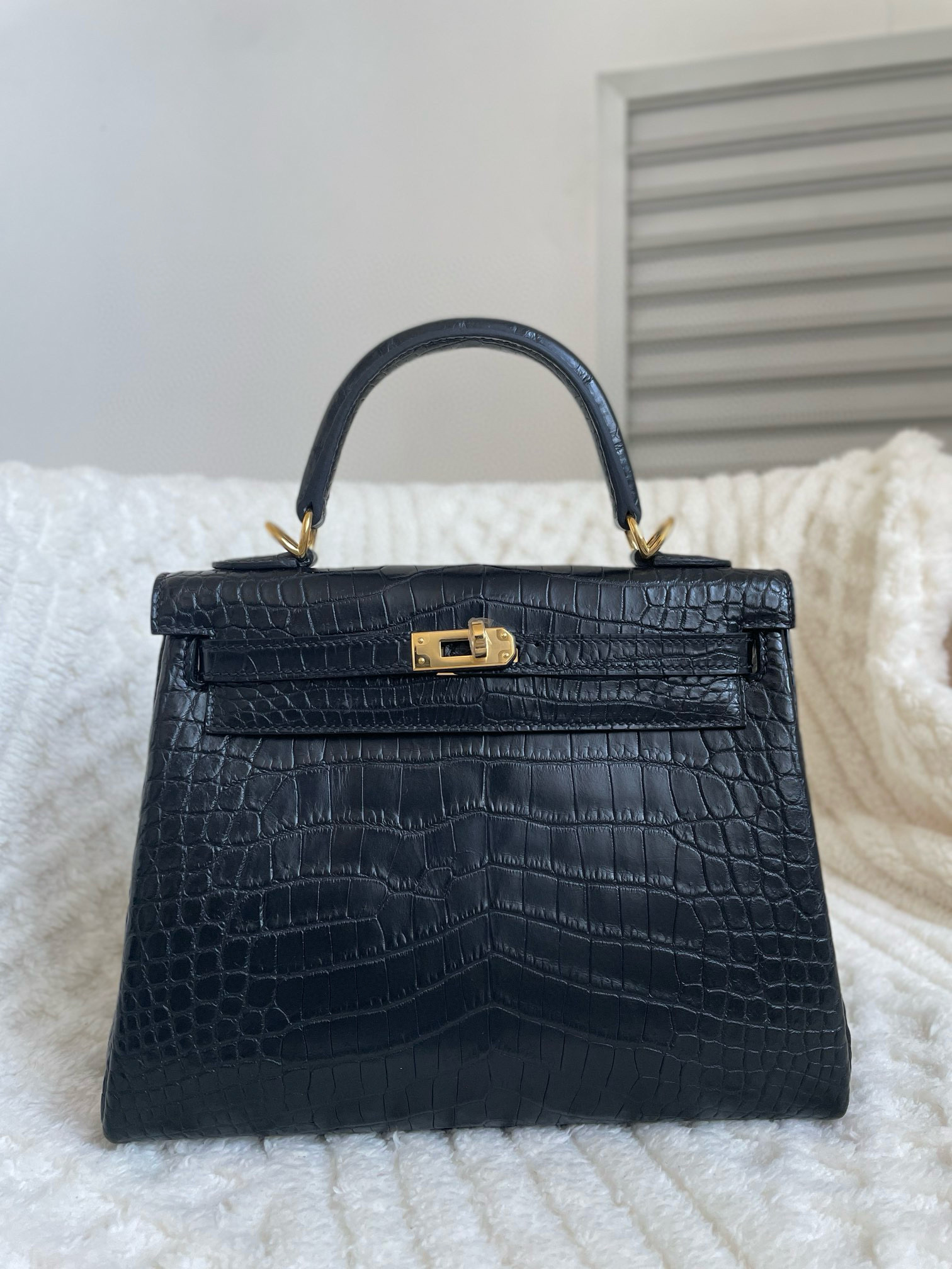 Haute Couture Kelly 25-28 crocodile skin - MOVEMENTARTISAN