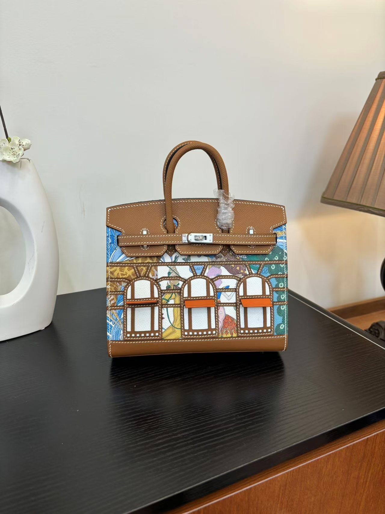 Birkin hand-painted house bag 20 custom - MOVEMENTARTISAN