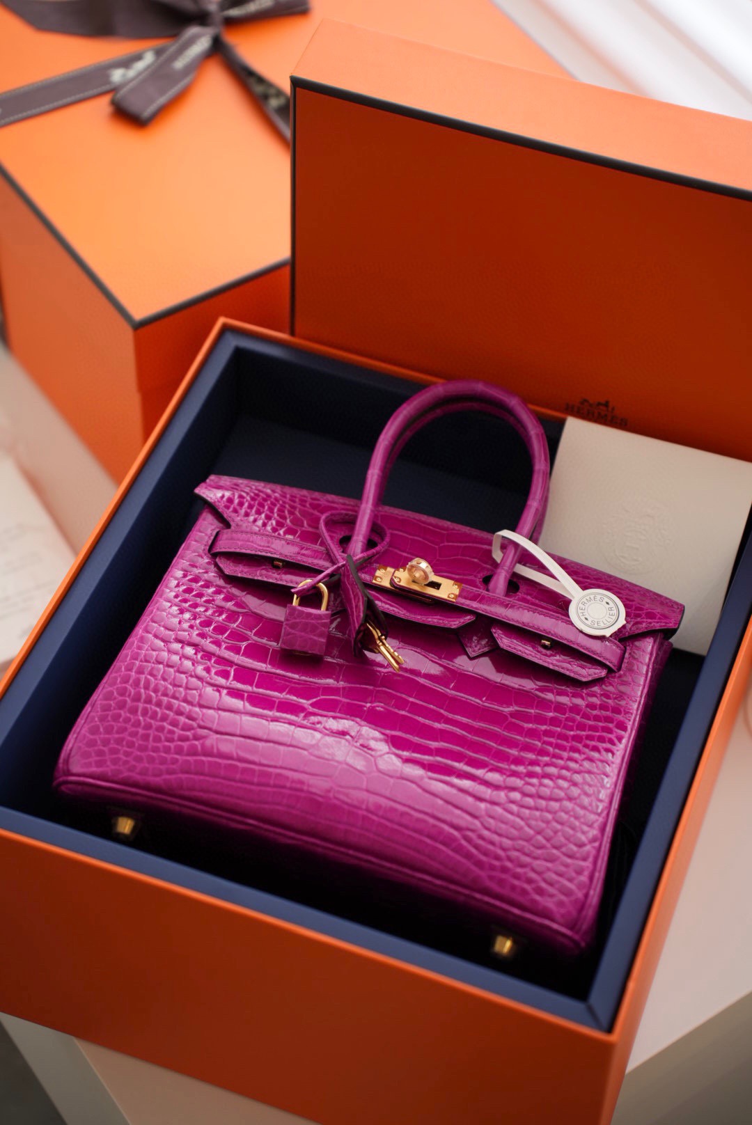 Advanced customization Birkin 25-30 crocodile skin - MOVEMENTARTISAN