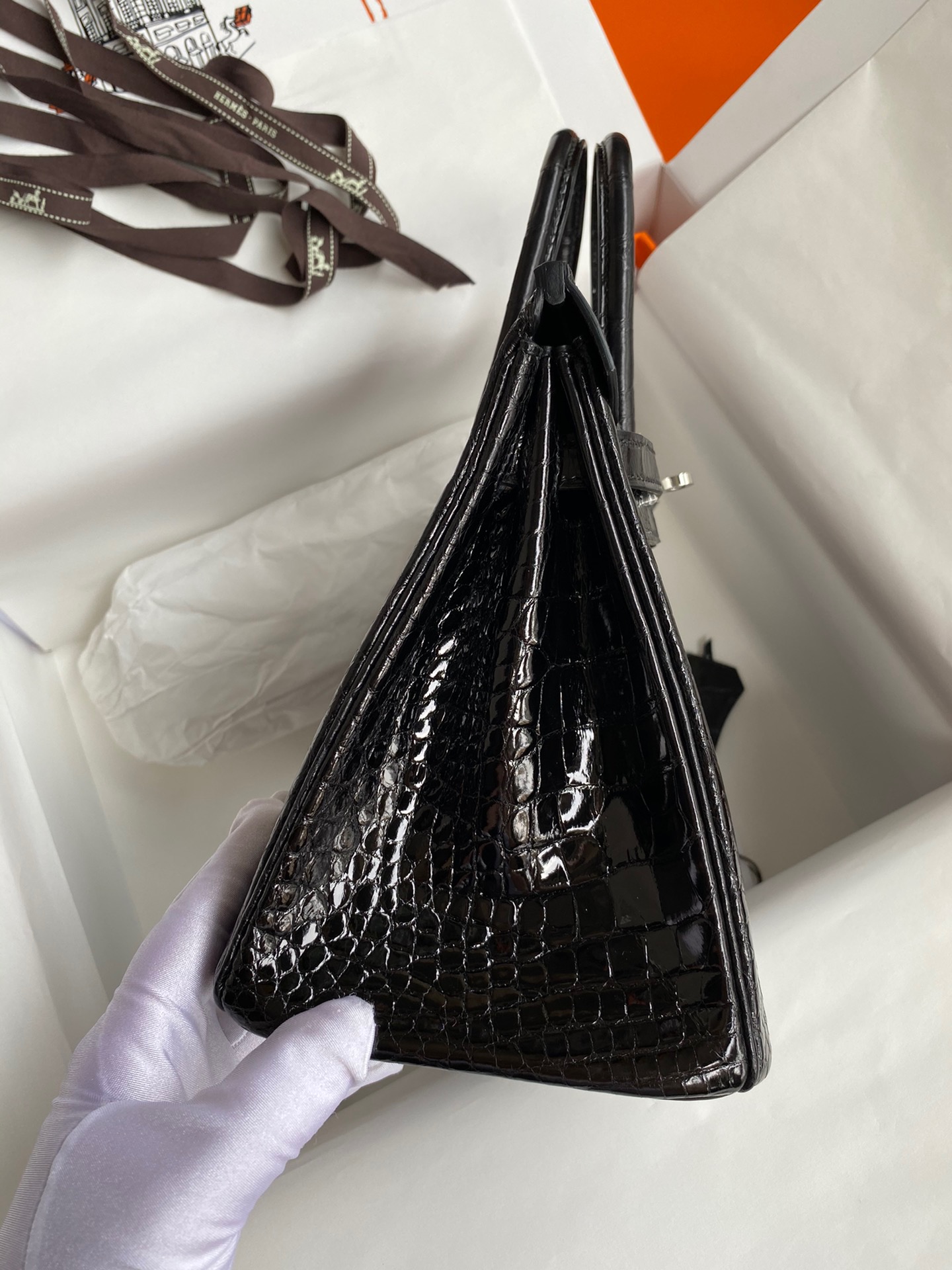 Advanced customization Birkin 25-30 crocodile skin - MOVEMENTARTISAN