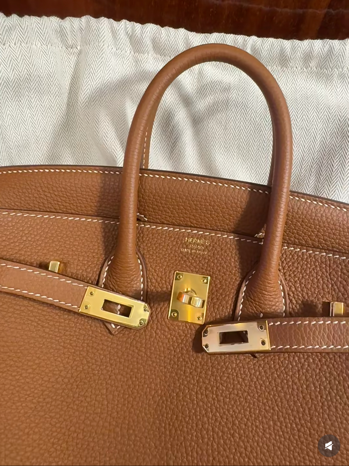 Birkin Brown 25-50 Gold Buckle Custom - MOVEMENTARTISAN