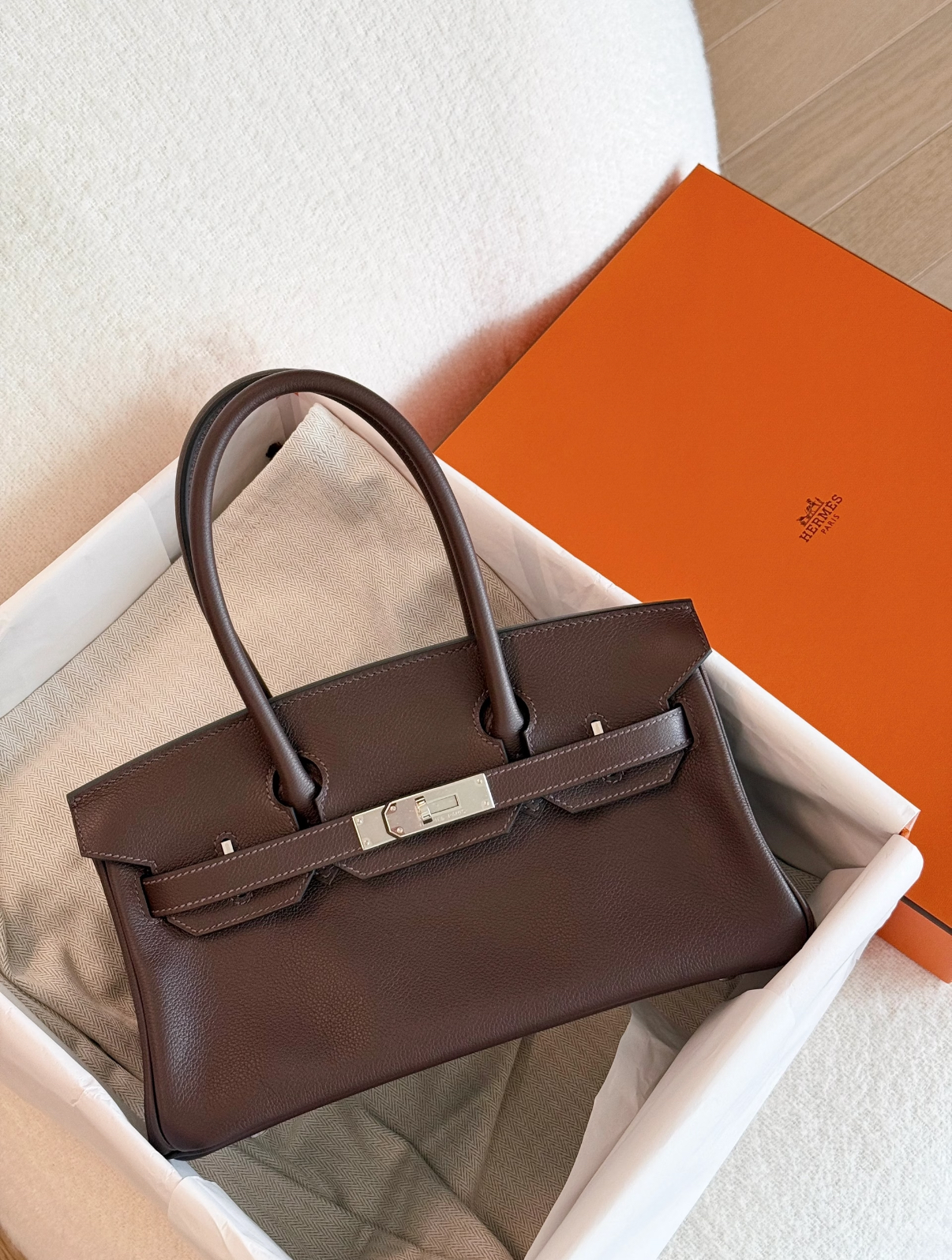 Mocha Birkin Shoulder 29 customize - MOVEMENTARTISAN