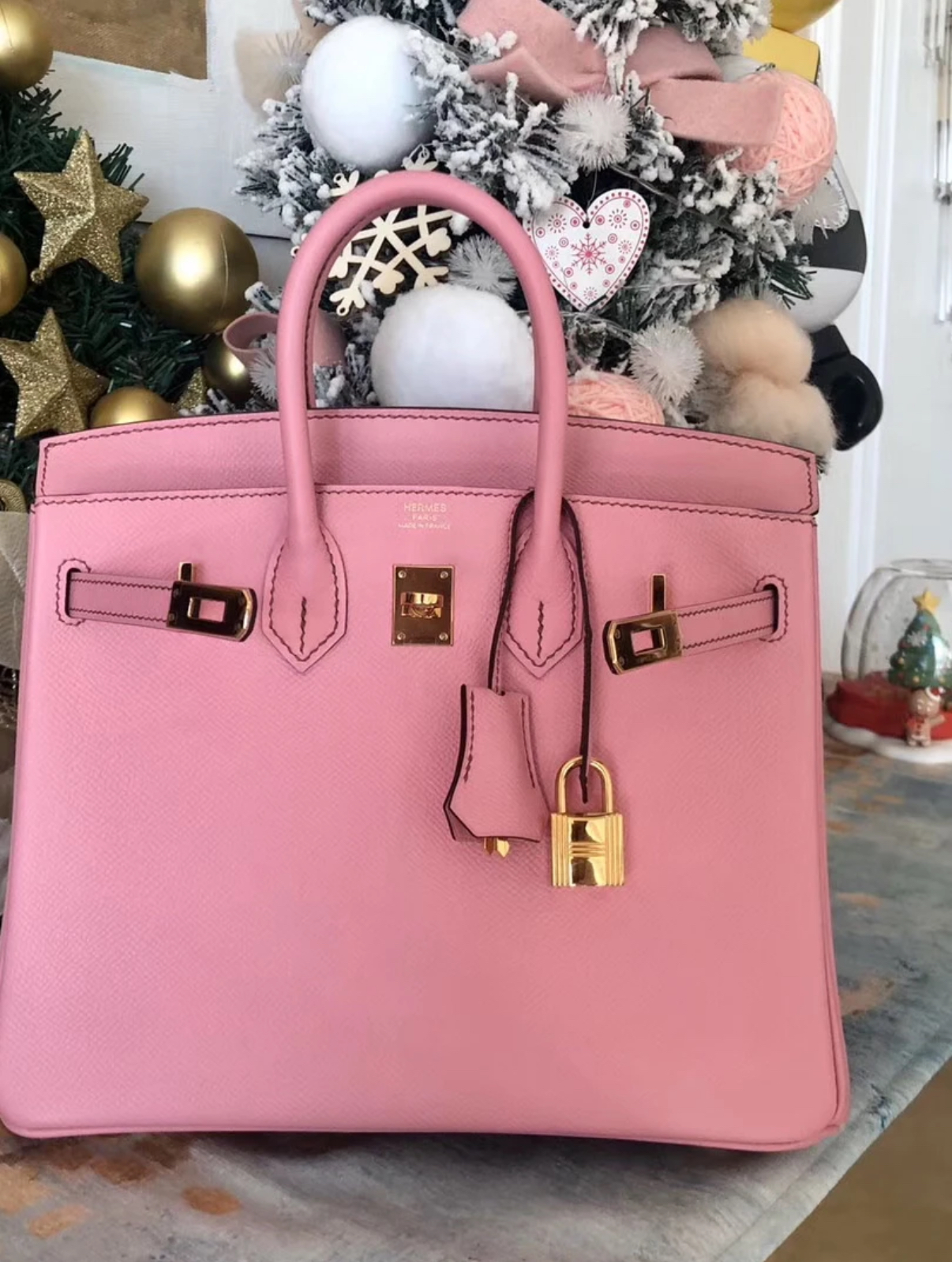 Birkin Milkshake Powder 25-35 TOGO Leather Gold Buckle Christmas Special Offer - MOVEMENTARTISAN