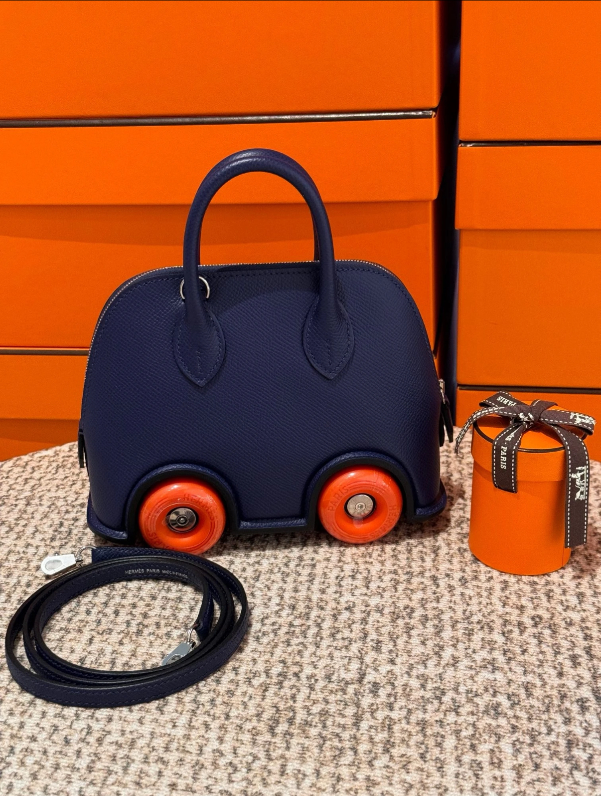 mini bowlide dark blue wheel bag custom - MOVEMENTARTISAN