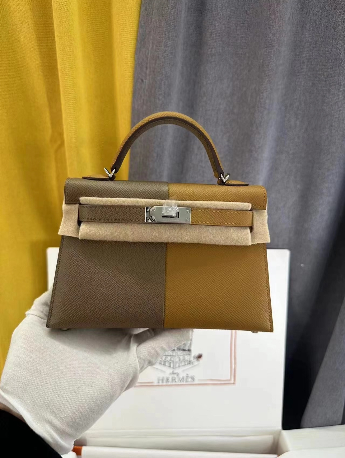 kelly mini 2 two-tone elephant gray + sesame custom - MOVEMENTARTISAN