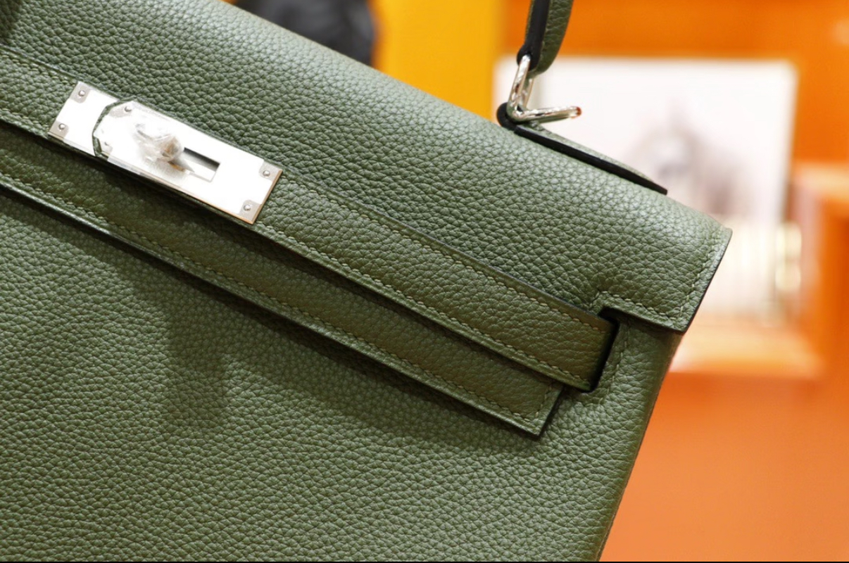 Kelly 25-30 Olive Green TOGO Leather Custom - MOVEMENTARTISAN